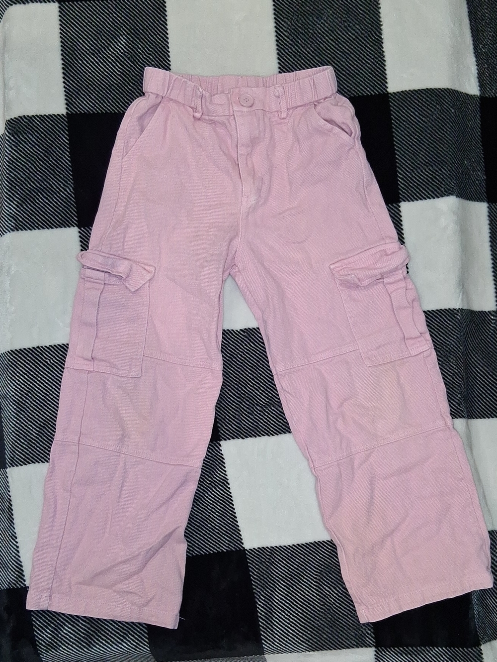SHEIN Light Pink Cargo Joggers for Kids